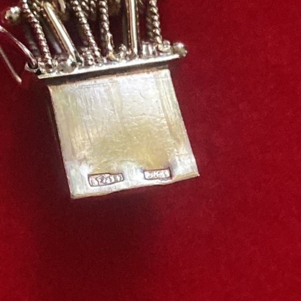 Necklace chain magnificent jewelry 14K Tri-Color Gold🌲 “Pine” solid gold 58.8gr - Picture 12 of 15